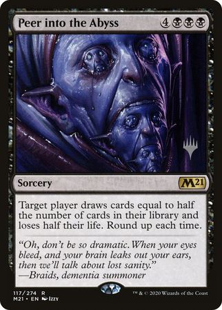 Peer into the Abyss 117 274 Silver Stamped Magic 2021 M21 Silver Stamped Non Foil Singles Peer into the Abyss 117 274 Silver Stamped Magic 2021 M21 Silver Stamped Non Foil Singles