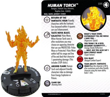 Human Torch 035 Fantastic Four Marvel Heroclix Fantastic Four Singles Human Torch 035 Fantastic Four Marvel Heroclix Fantastic Four Singles