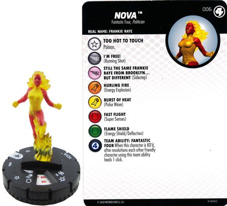 Nova 006 Fantastic Four Marvel Heroclix Nova 006 Fantastic Four Marvel Heroclix