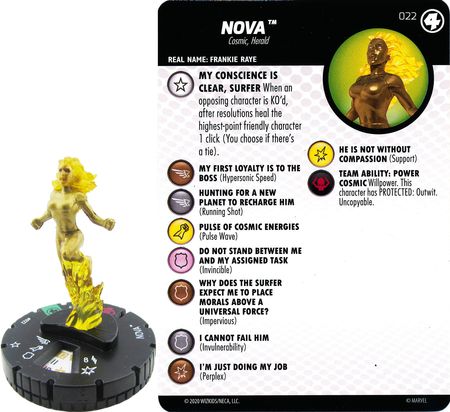 Nova 022 Fantastic Four Marvel Heroclix Nova 022 Fantastic Four Marvel Heroclix