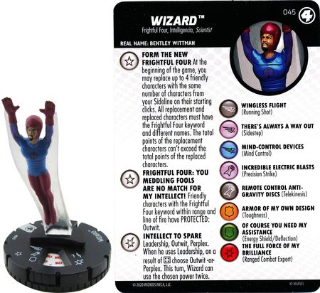 Wizard 045 Fantastic Four Marvel Heroclix Wizard 045 Fantastic Four Marvel Heroclix
