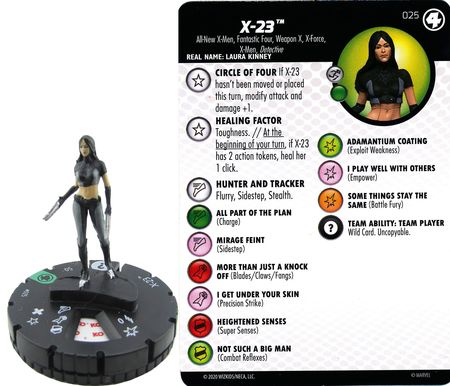 X 23 025 Fantastic Four Marvel Heroclix X 23 025 Fantastic Four Marvel Heroclix