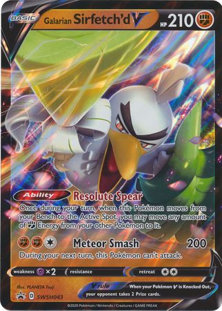 Pokemon Trading Card Game S4a 262/190 S Galarian Farfetch'd (Rank A)