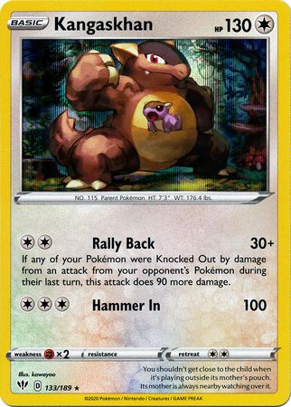 Kangaskhan - 133/189 - Darkness Ablaze - Reverse Holo – Card Cavern Trading  Cards, LLC