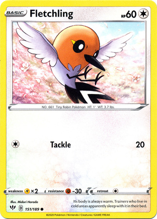 Fletchling 151 189 Common Sword Shield Darkness Ablaze Singles Fletchling 151 189 Common Sword Shield Darkness Ablaze Singles