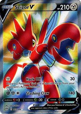 Scizor V 118/189 Darkness Ablaze Pokémon Pokemon Card English Mint 