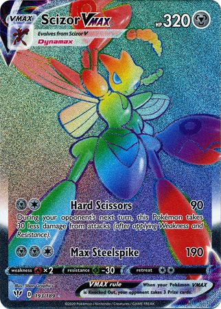 Carta Pokemon Vmax Rainbow