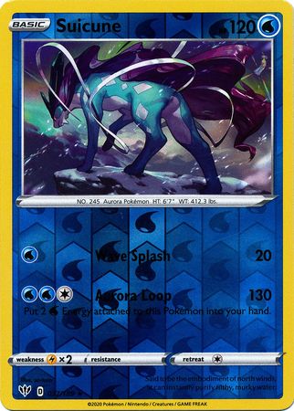 Pokemon Card Darkness Ablaze 37/189 037/189 Suicune Holo Rare 