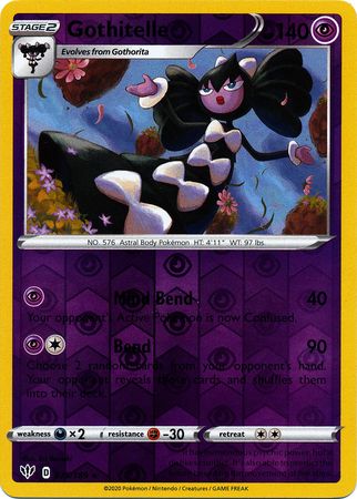 Gothitelle 075/189 Darkness Ablaze Set REVERSE HOLO Pokemon Card NEAR MINT