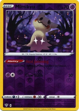Mimikyu 081 189 Rare Reverse Holo Mimikyu 081 189 Rare Reverse Holo