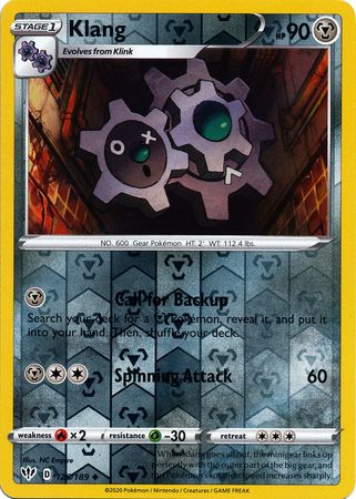 Pokemon Card Darkness Ablaze 126/189 Klang Uncommon MINT BRAND NEW 