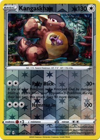 Kangaskhan Holo - Darkness Ablaze Pokémon card 133/189