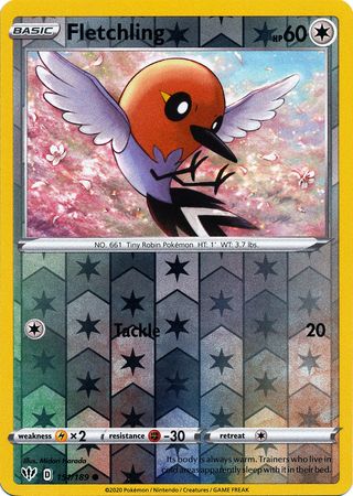 Fletchling Common Reverse Holo Pokemon Card XY2 Flashfire 86/106 