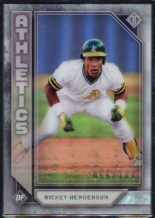 Rickey Henderson 2019 Topps Transcendent 38 55 100 21269 2019 Topps Transcendent 55 100 Baseball Trading Card Singles Rickey Henderson 2019 Topps Transcendent 38 55 100 21269 2019 Topps Transcendent 55 100 Baseball Trading Card Singles