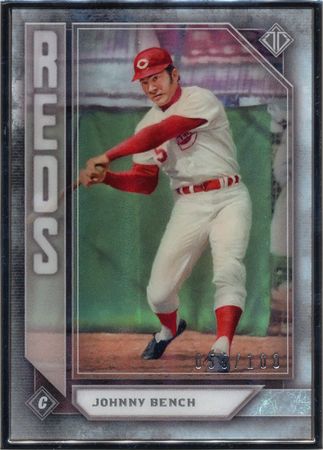 Johnny Bench 2019 Topps Transcendent 39 55 100 21270 Johnny Bench 2019 Topps Transcendent 39 55 100 21270