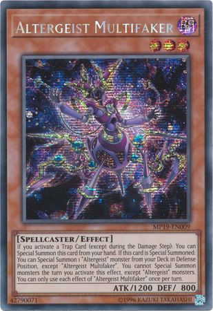 Altergeist Multifaker MP19 EN009 Prismatic Secret Rare Unlimited Altergeist Multifaker MP19 EN009 Prismatic Secret Rare Unlimited