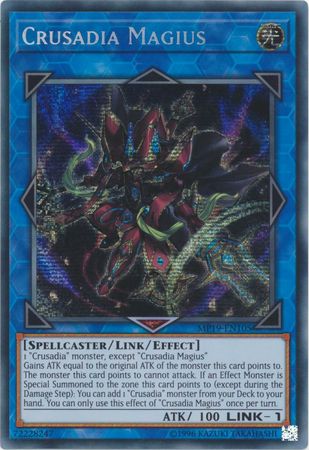 Crusadia Magius MP19 EN105 Prismatic Secret Rare Unlimited Crusadia Magius MP19 EN105 Prismatic Secret Rare Unlimited