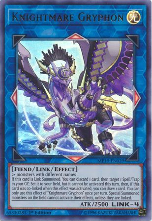 Knightmare Gryphon MP19 EN029 Ultra Rare Unlimited Knightmare Gryphon MP19 EN029 Ultra Rare Unlimited