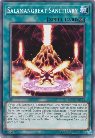Salamangreat Sanctuary MP19 EN194 Common Unlimited Yu Gi Oh 2019 Mega Tins Gold Sarcophagus Tin Mega Pack Unlimited Singles Salamangreat Sanctuary MP19 EN194 Common Unlimited Yu Gi Oh 2019 Mega Tins Gold Sarcophagus Tin Mega Pack Unlimited Singles