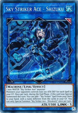 Sky Striker Ace Shizuku MP19 EN258 Prismatic Secret Rare Unlimited Yu Gi Oh 2019 Mega Tins Gold Sarcophagus Tin Mega Pack Unlimited Singles Sky Striker Ace Shizuku MP19 EN258 Prismatic Secret Rare Unlimited Yu Gi Oh 2019 Mega Tins Gold Sarcophagus Tin Mega Pack Unlimited Singles