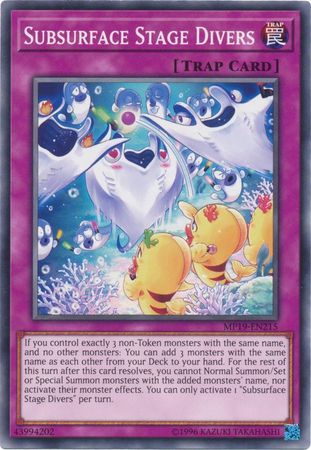 Subsurface Stage Divers MP19 EN215 Common Unlimited Yu Gi Oh 2019 Mega Tins Gold Sarcophagus Tin Mega Pack Unlimited Singles Subsurface Stage Divers MP19 EN215 Common Unlimited Yu Gi Oh 2019 Mega Tins Gold Sarcophagus Tin Mega Pack Unlimited Singles