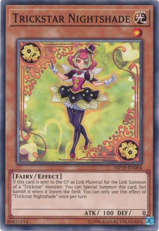Trickstar Nightshade MP19 EN004 Common Unlimited Yu Gi Oh 2019 Mega Tins Gold Sarcophagus Tin Mega Pack Unlimited Singles Trickstar Nightshade MP19 EN004 Common Unlimited Yu Gi Oh 2019 Mega Tins Gold Sarcophagus Tin Mega Pack Unlimited Singles