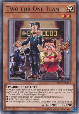 Two for One Team MP19 EN178 Common Unlimited Yu Gi Oh 2019 Mega Tins Gold Sarcophagus Tin Mega Pack Unlimited Singles Two for One Team MP19 EN178 Common Unlimited Yu Gi Oh 2019 Mega Tins Gold Sarcophagus Tin Mega Pack Unlimited Singles