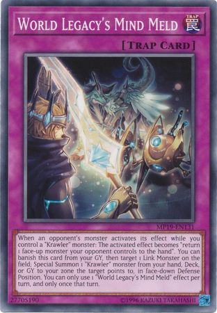 World Legacy s Mind Meld MP19 EN131 Common Unlimited Yu Gi Oh 2019 Mega Tins Gold Sarcophagus Tin Mega Pack Unlimited Singles World Legacy s Mind Meld MP19 EN131 Common Unlimited Yu Gi Oh 2019 Mega Tins Gold Sarcophagus Tin Mega Pack Unlimited Singles