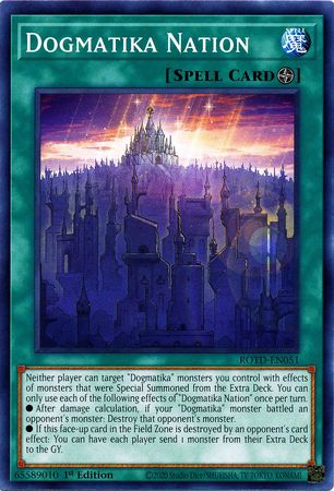 Dogmatika Nation ROTD EN051 Common 1st Edition Rise of the Duelist ROTD 1st Edition Singles Dogmatika Nation ROTD EN051 Common 1st Edition Rise of the Duelist ROTD 1st Edition Singles