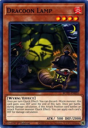 Dracoon Lamp ROTD EN035 Common 1st Edition Rise of the Duelist ROTD 1st Edition Singles Dracoon Lamp ROTD EN035 Common 1st Edition Rise of the Duelist ROTD 1st Edition Singles