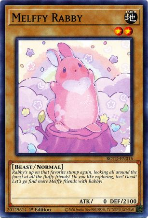 Melffy Rabby ROTD EN016 Common 1st Edition Rise of the Duelist ROTD 1st Edition Singles Melffy Rabby ROTD EN016 Common 1st Edition Rise of the Duelist ROTD 1st Edition Singles