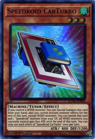Speedroid CarTurbo 1st Edition ROTD-EN090 Ultra Rare Rise of the Duelist 