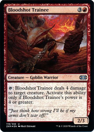 Bloodshot Trainee 119 332 Foil Double Masters Foil Singles Bloodshot Trainee 119 332 Foil Double Masters Foil Singles