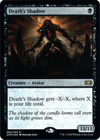 Death s Shadow 082 332 Foil Double Masters Foil Singles Death s Shadow 082 332 Foil Double Masters Foil Singles