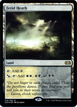 Fetid Heath 316 332 Foil Double Masters Foil Singles Fetid Heath 316 332 Foil Double Masters Foil Singles