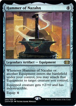 Hammer of Nazahn 260 332 Foil Double Masters Foil Singles Hammer of Nazahn 260 332 Foil Double Masters Foil Singles