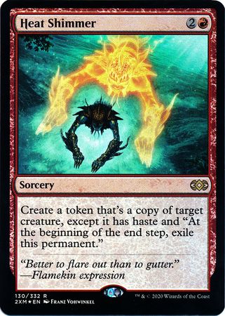 Heat Shimmer 130 332 Foil Double Masters Foil Singles Heat Shimmer 130 332 Foil Double Masters Foil Singles