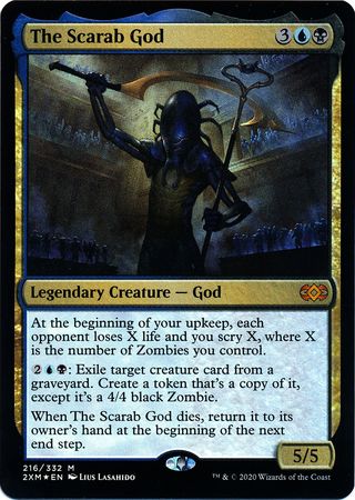 The Scarab God 216 332 Foil Double Masters Foil Singles The Scarab God 216 332 Foil Double Masters Foil Singles