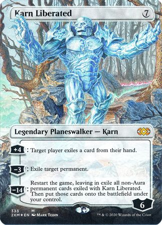 Karn Liberated 333 Alternate Art Borderless Foil Double Masters Alternate Variant Singles Karn Liberated 333 Alternate Art Borderless Foil Double Masters Alternate Variant Singles