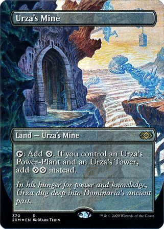 Urza s Mine 370 Alternate Art Borderless Foil Double Masters Collector Booster Singles Urza s Mine 370 Alternate Art Borderless Foil Double Masters Collector Booster Singles