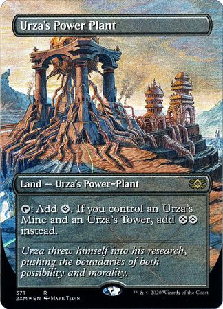 x1 NON-FOIL URZA'S POWER PLANT 371 BORDERLESS DOUBLE MASTERS Magic CARD MTG