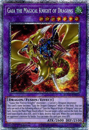 YuGiOh ROTD-JP037 UR/Ultimate/Secret/Prismatic Gaia the Magical Knight of Dragon 