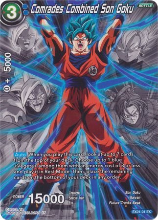 Comrades Combined Son Goku EX01 01 Expansion Rare Dragon Ball Super Special Anniversary Box 2020 Non Foil Singles Comrades Combined Son Goku EX01 01 Expansion Rare Dragon Ball Super Special Anniversary Box 2020 Non Foil Singles