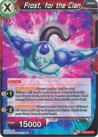 Frost for the Clan EX13 01 Expansion Rare Dragon Ball Super Special Anniversary Box 2020 Non Foil Singles Frost for the Clan EX13 01 Expansion Rare Dragon Ball Super Special Anniversary Box 2020 Non Foil Singles