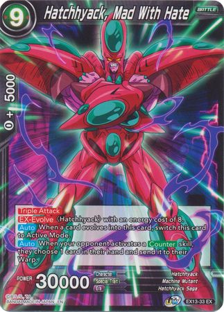 Hatchhyack Mad With Hate EX13 33 Expansion Rare Hatchhyack Mad With Hate EX13 33 Expansion Rare