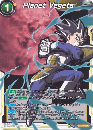 Planet Vegeta BT3 105 Uncommon Planet Vegeta BT3 105 Uncommon
