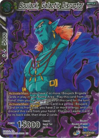 Boujack Galactic Disruptor EX13 24 Expansion Rare Foil Dragon Ball Super Special Anniversary Box 2020 Foil Singles Boujack Galactic Disruptor EX13 24 Expansion Rare Foil Dragon Ball Super Special Anniversary Box 2020 Foil Singles