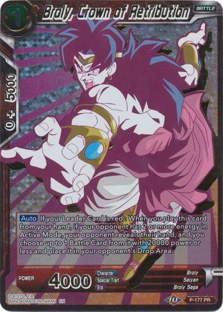 Broly Crown of Retribution P 177 Promo Foil Broly Crown of Retribution P 177 Promo Foil