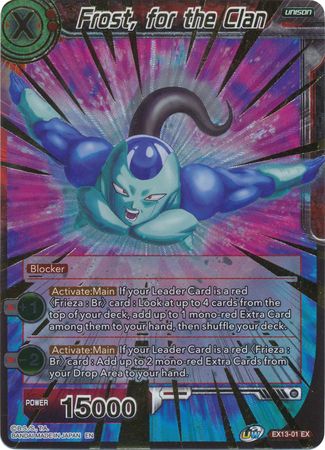 Frost for the Clan EX13 01 Expansion Rare Foil Frost for the Clan EX13 01 Expansion Rare Foil