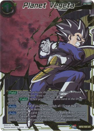 Planet Vegeta BT3-105 UC Foil Dragon Ball Super Card